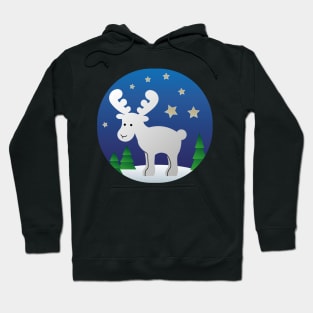 Ferdinand white elk Hoodie